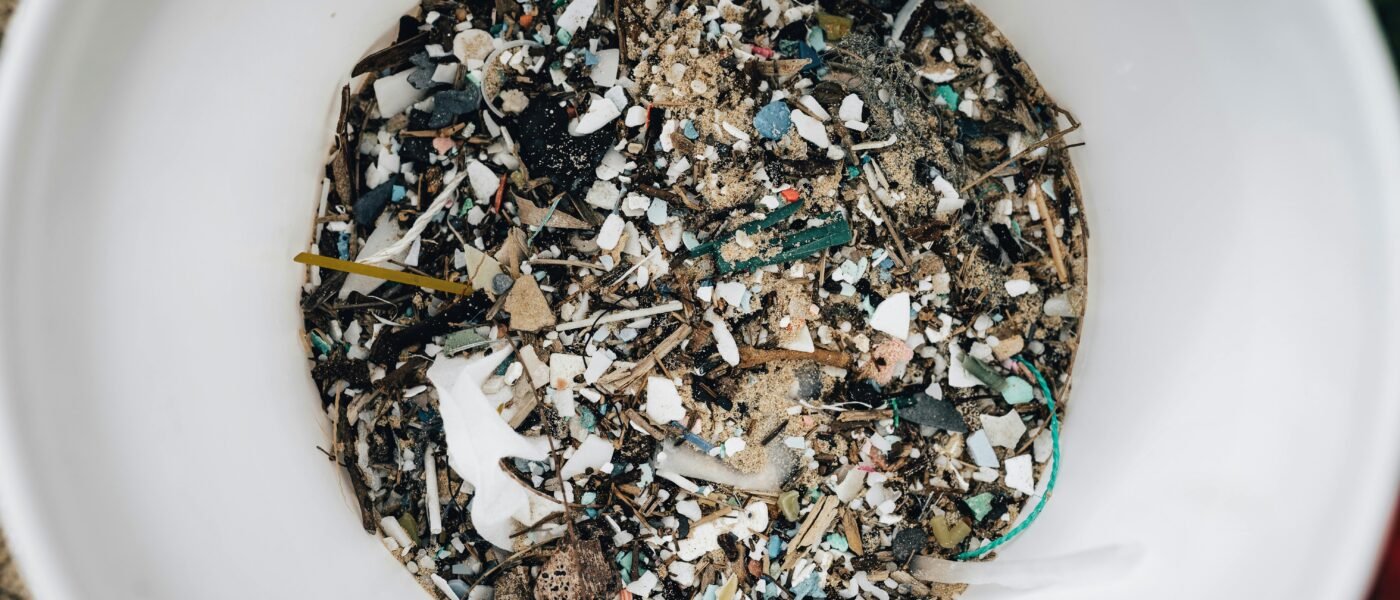 Plastics in bucket